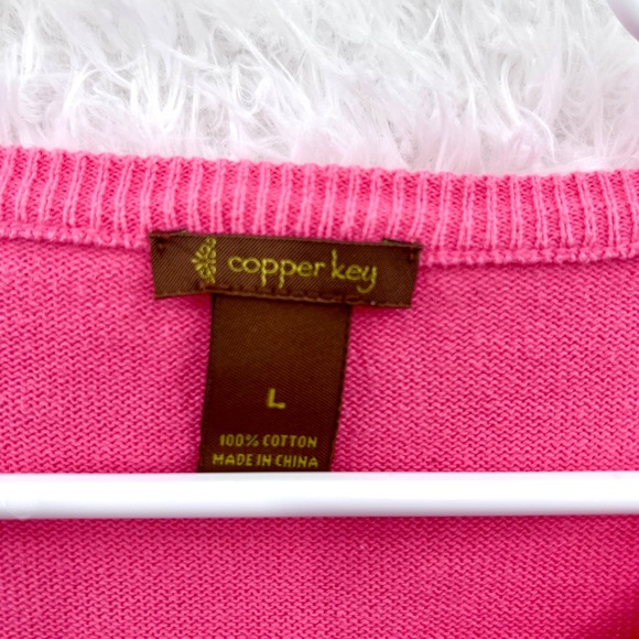 Copper Key Cropped Floral Cardigan 50s Pin up Rockabilly. Size L - Picture 3 of 8